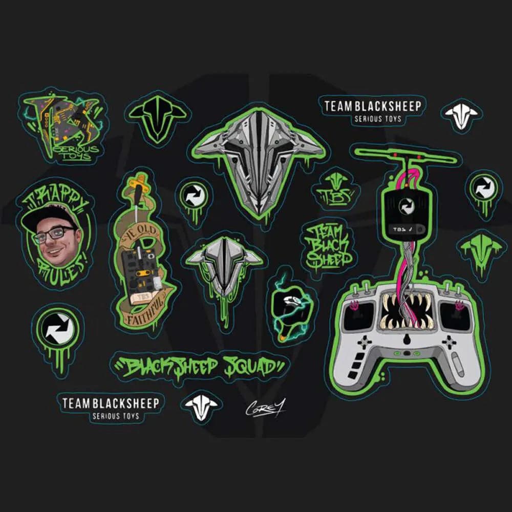 TBS Stickers - Corey for fpv drones