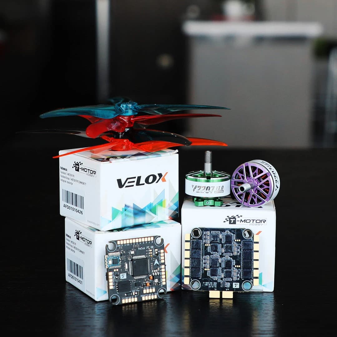 T-Motor Freestyle Power System with 2207 Velox V3 Motors and Velox F7 V50A SE Stack for 5" FPV Drones