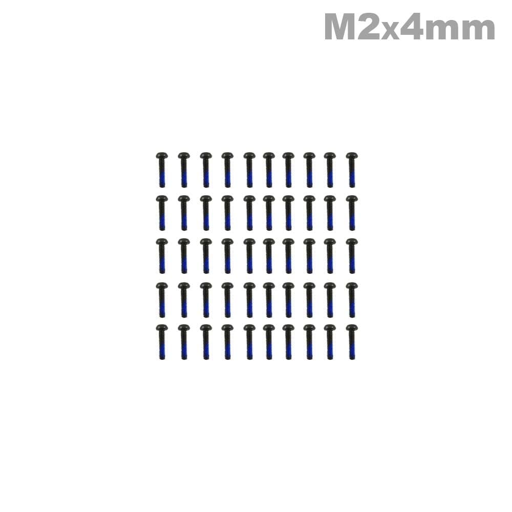 M2x4 Bolkop Schroef (50 stuks) - ZWART for fpv drones