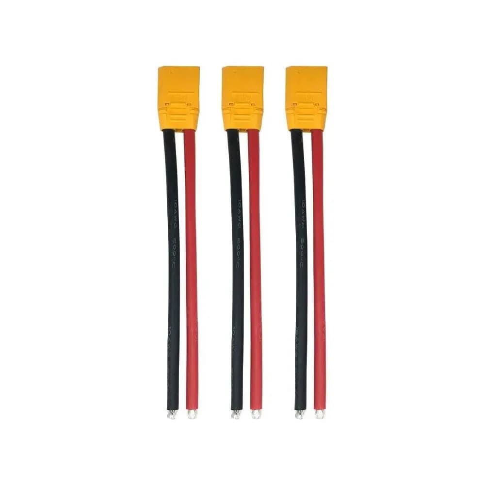 Amass XT90 10AWG LiPo Pigtail - Male (3Pcs) - 5.5 for fpv drones