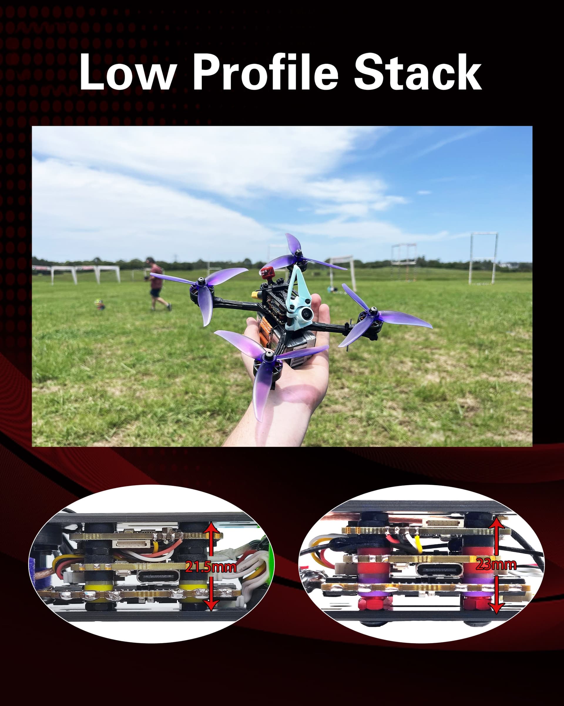 HDZero Halo Flight Controller and 4in1 70A ESC for fpv drones 5