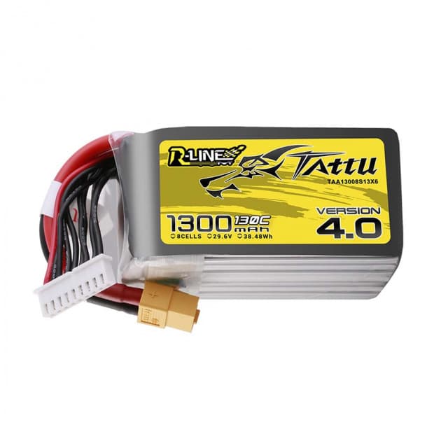 Tattu R-Line 1300mAh 8S 130C V4 Lipo battery for fpv drones 1