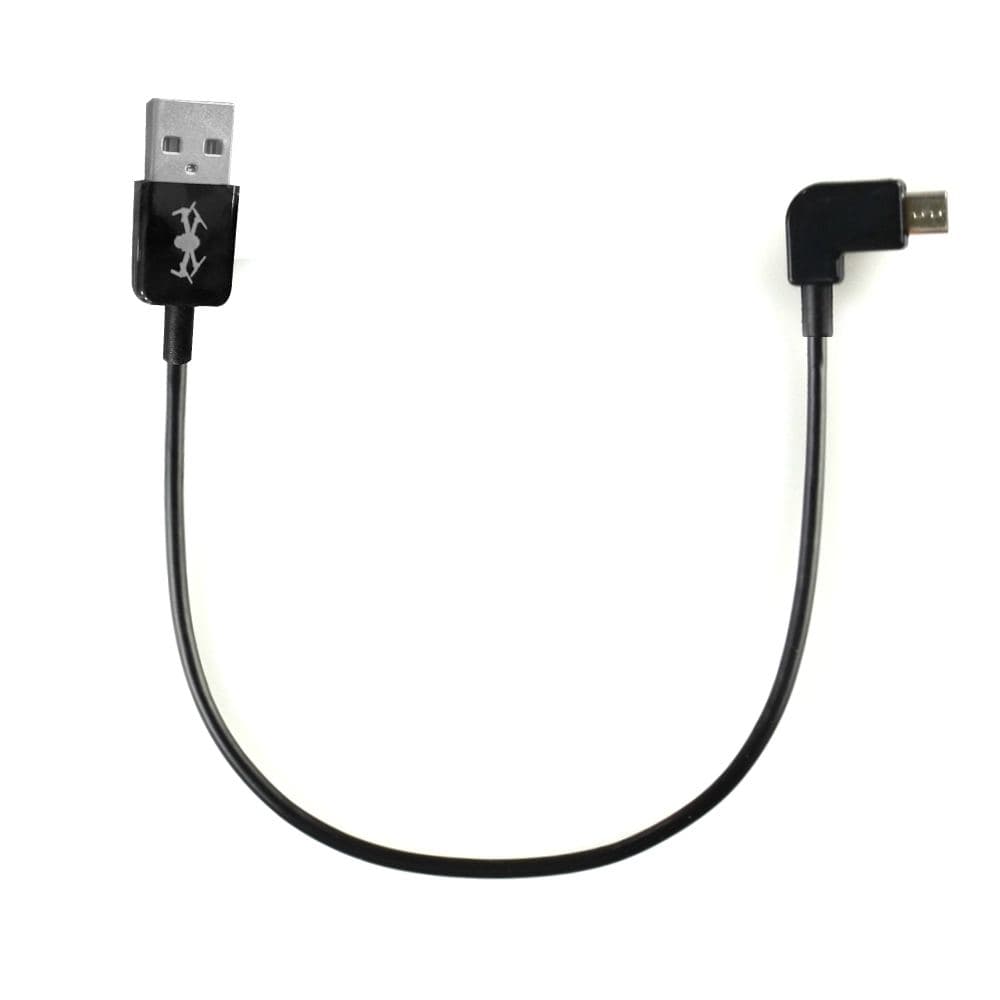 USB naar MicroUSB 90º Kabel - 30cm for fpv drones