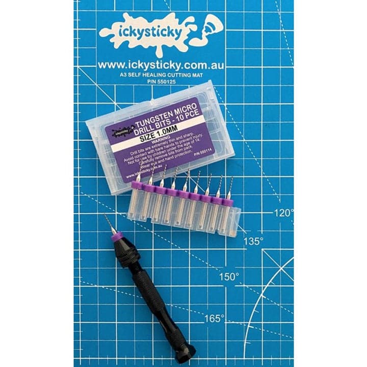 TUNGSTEN MICRO DRILL BITS SINGLE SIZE PACK for fpv drones 9