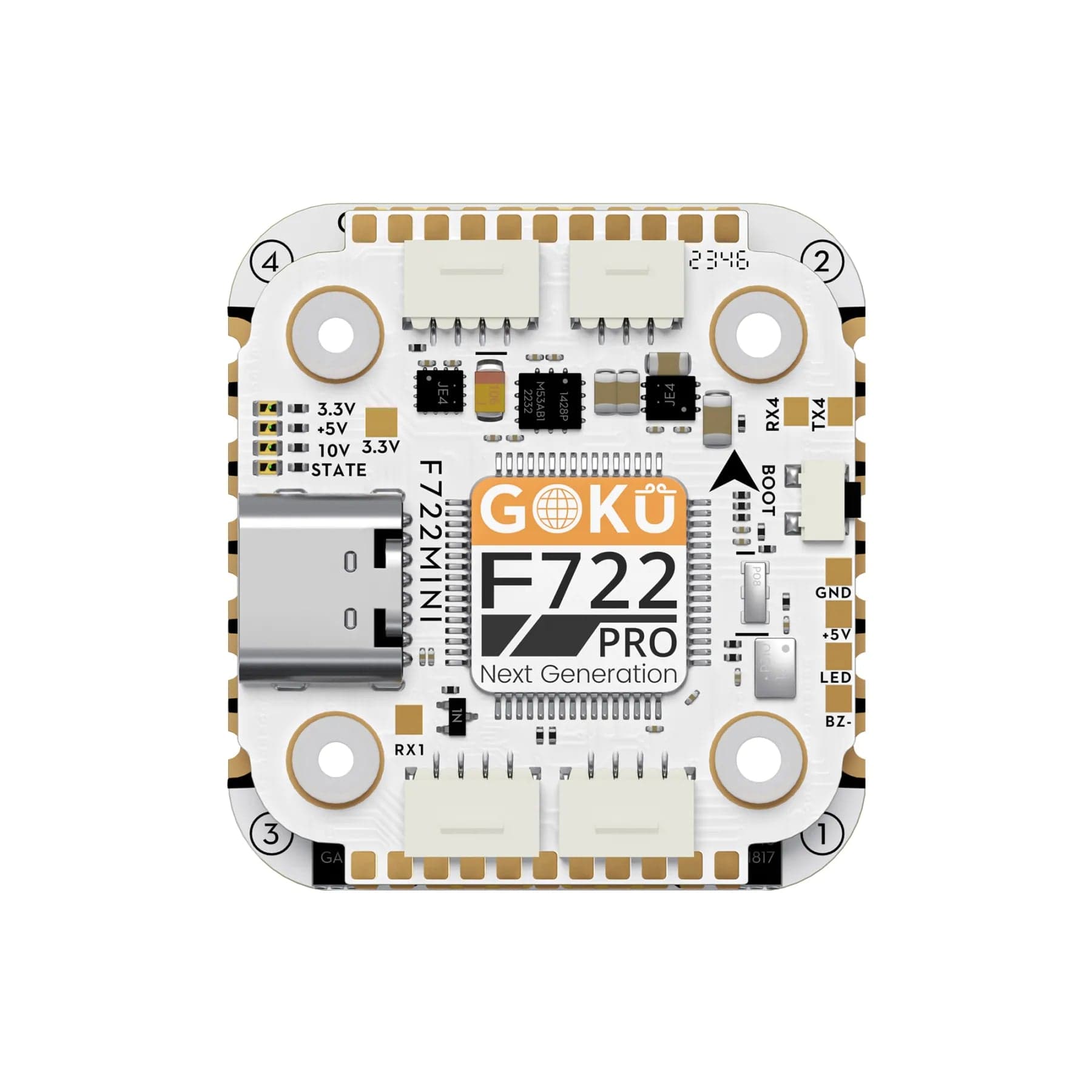 Flywoo Goku F722 Pro Mini V2 45A 32Bit 128K AM32 Stack - 20x20mm for fpv drones 2
