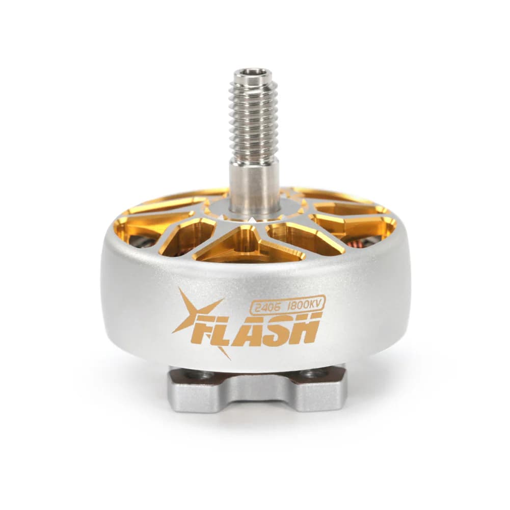 FlyFishRC Flash 2406 FPV Motor - Grey and Gold (Choose Your Kv) for fpv drones