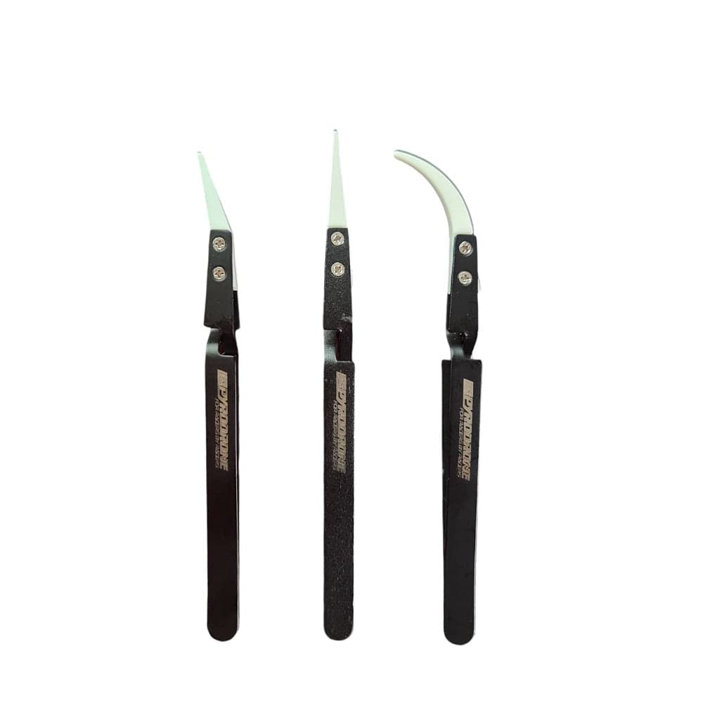 Pyrodrone Ceramic Tip Reverse Tweezer Set for fpv drones 1