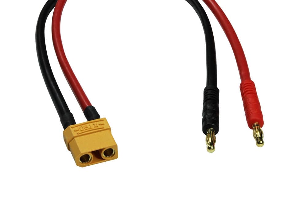 Male XT90 to Male Banana Plug Power Adapter for fpv drones 2