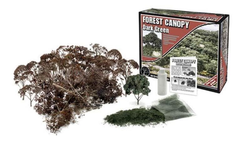 Woodland Scenics F1662 N/HO Forest Canopy Dark Green for fpv drones