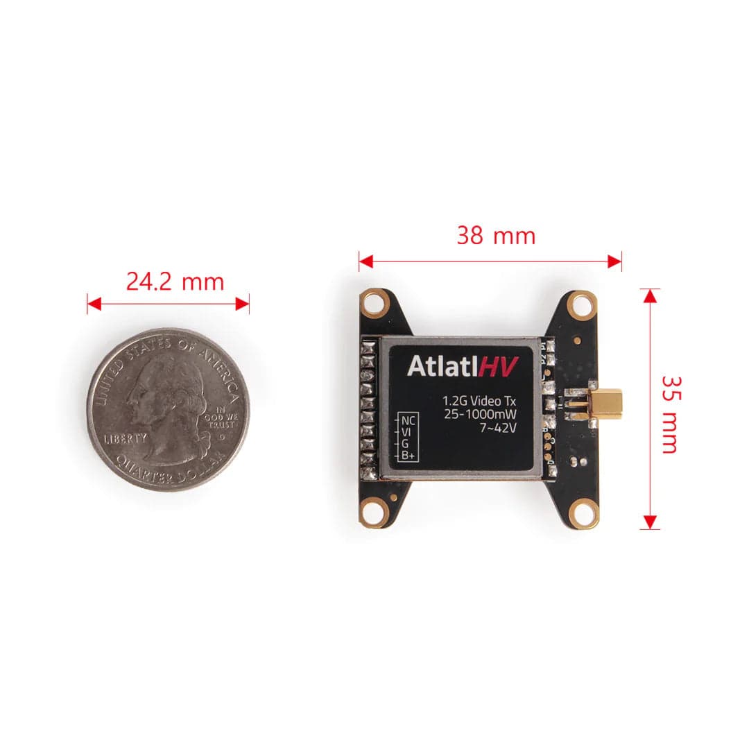 Atlatl HV V2 VTX - 1.2GHz 1W for fpv drones 10