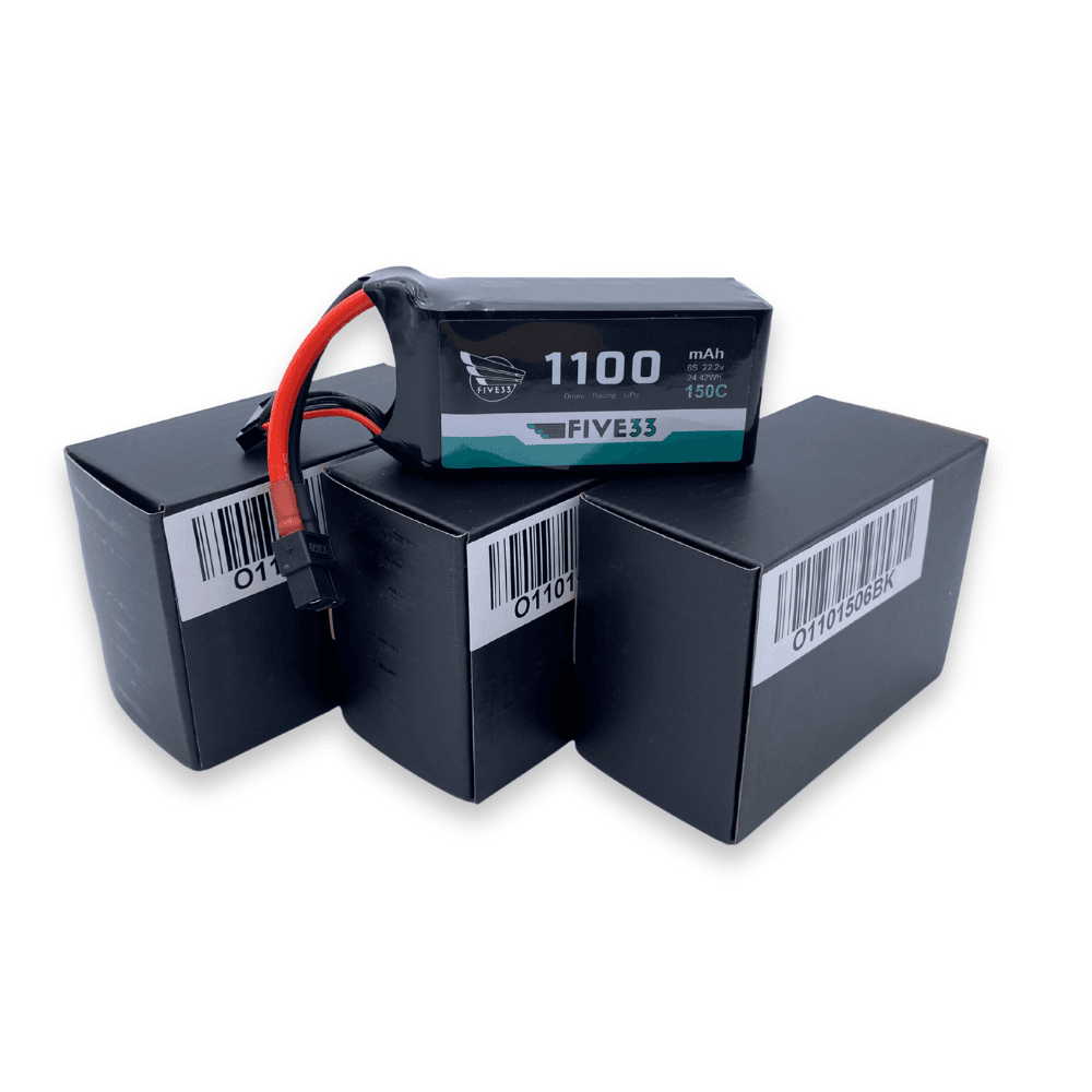 Budget Sport Class Lipo 1100mAh 6S (4 Pack Bundle)