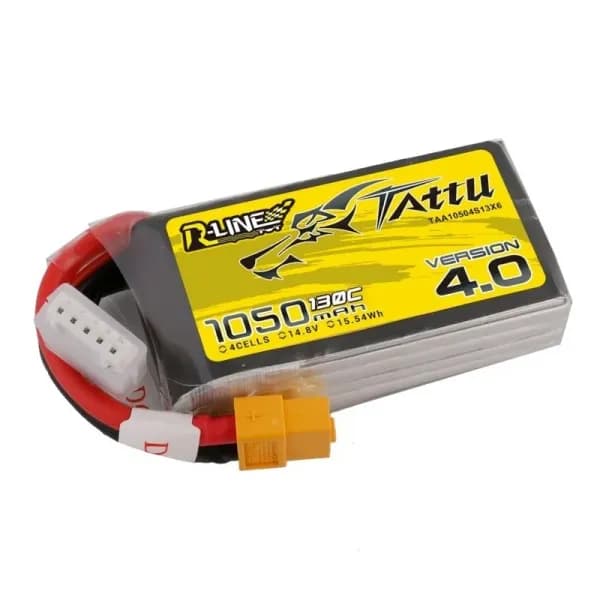 Tattu R-Line 1050mAh 4S1P 130C Lipo Battery for fpv drones 2