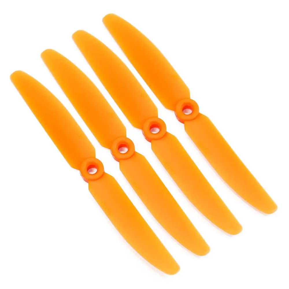 Gemfan 5x4 Nylon Glass Fiber Propeller (Set of 4 - Orange) - 5" - Orange for fpv drones 1