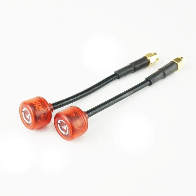 RUSHFPV Cherry Ultra Extended 5.8GHz SMA Antenna  (2pc) - Transparent Red - Choose Your Polarization for fpv drones 1