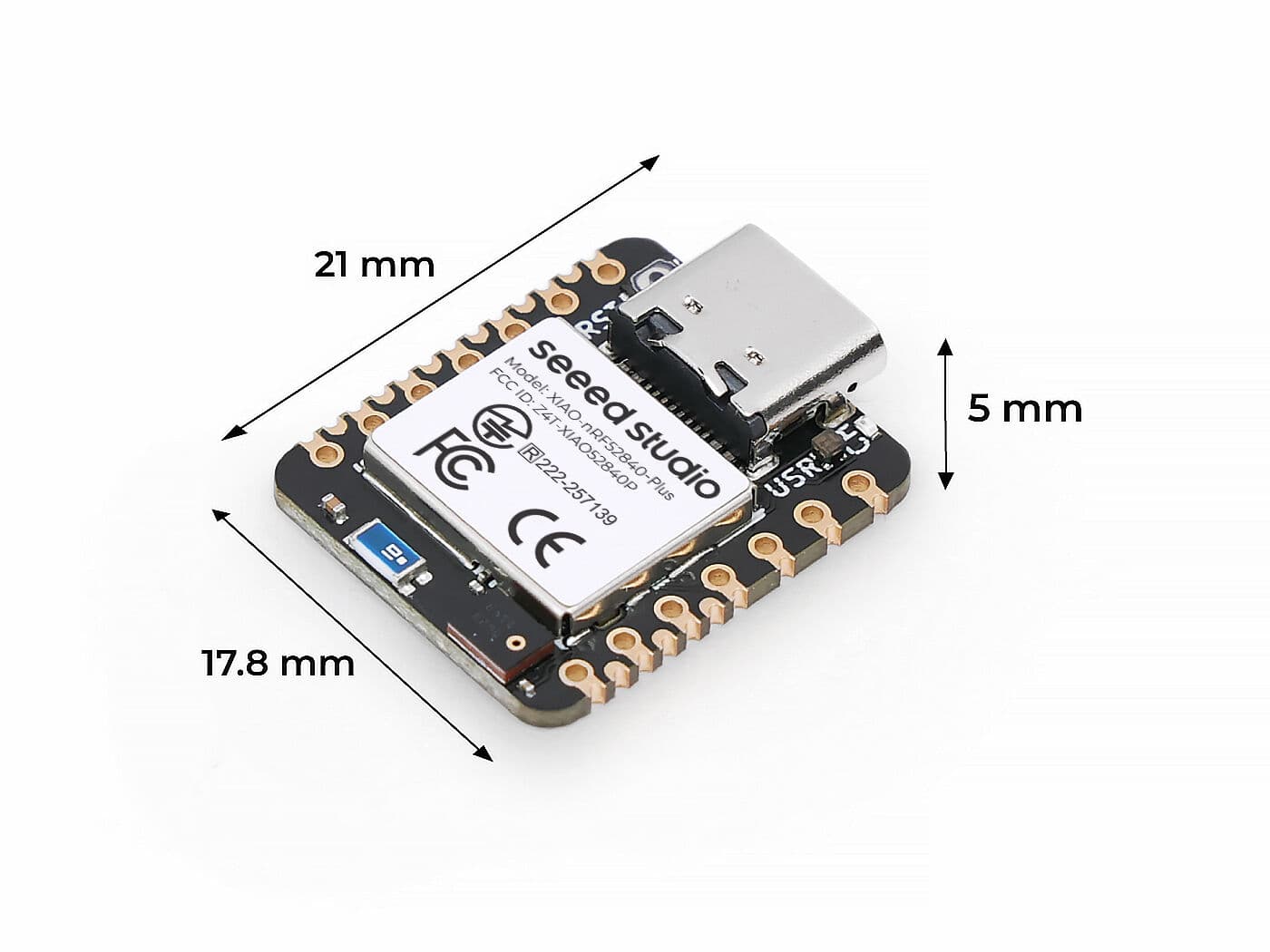XIAO nRF52840 Sense Plus - Compact Bluetooth 5.0 Development Board with IMU & Microphone for fpv drones 5