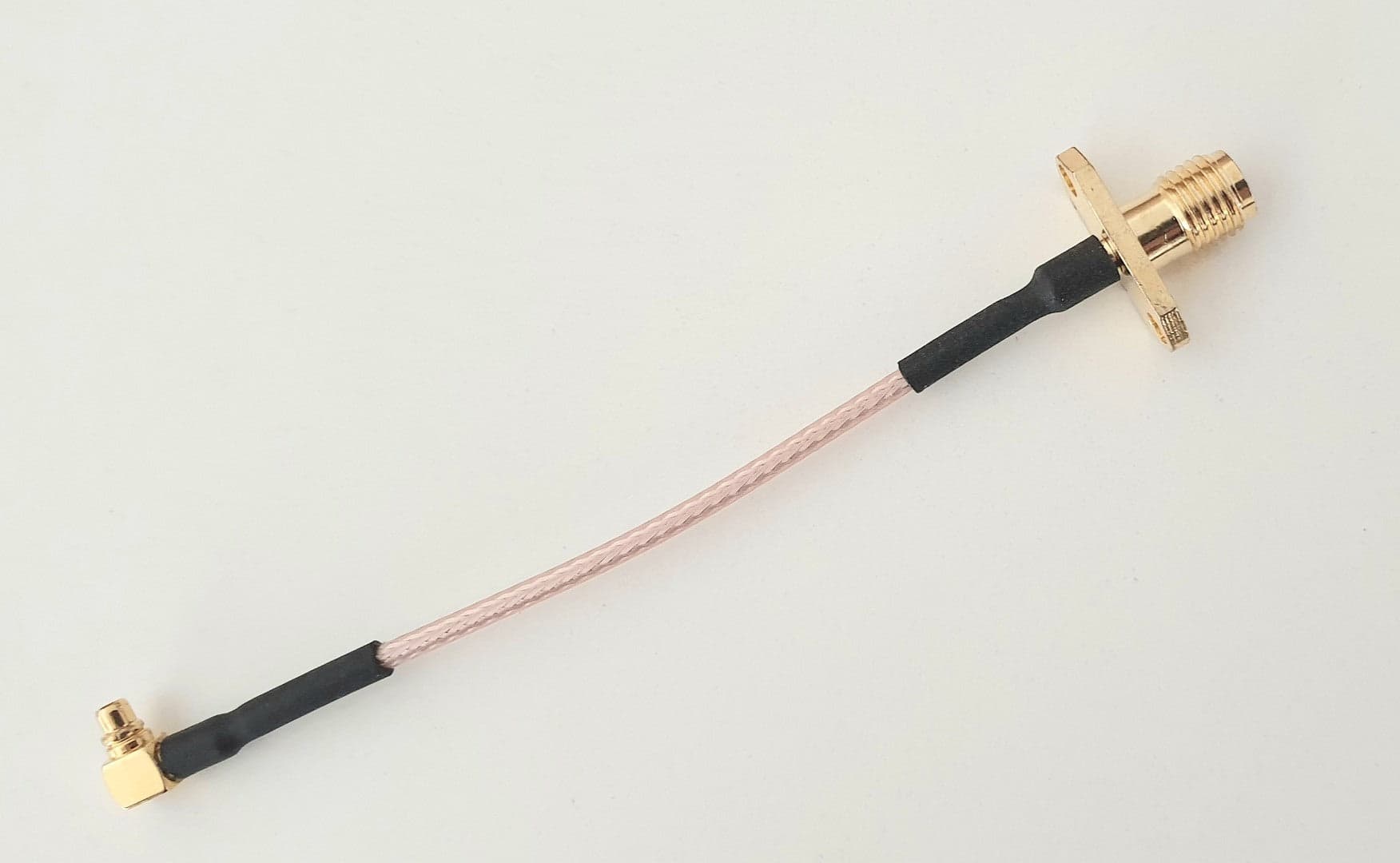 Generic 72mm Pigtail MMCX 90 Degree to SMA cable for fpv drones