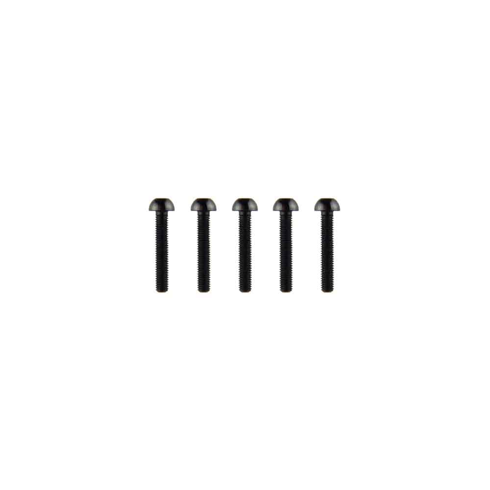 M3x18mm Aluminium Bolkop Hex Schroef (5 stuks) - ZWART for fpv drones 1