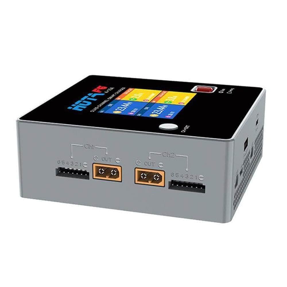 HOTA F6 1000W 60A 1-6S Quad Channel DC Smart Charger - Grey for fpv drones 1