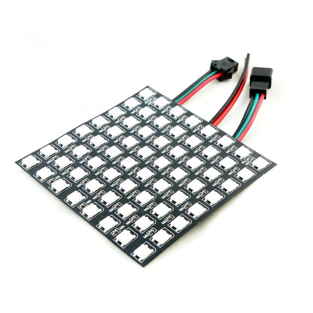 WS2812B 8x8 RGB LED panel for fpv drones
