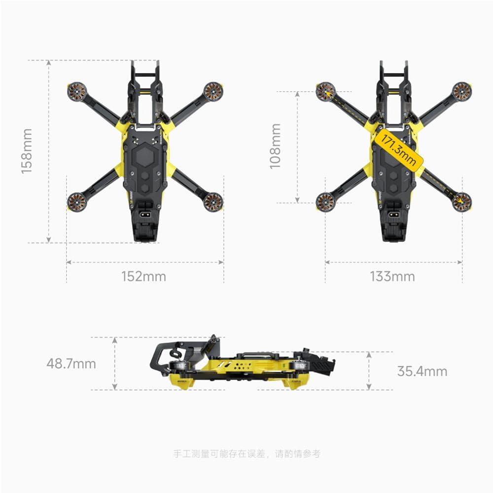 SpeedyBee Master 3X Modular BNF HD FPV Drone (Aluminum Head) - Choose Receiver Type for fpv drones 3