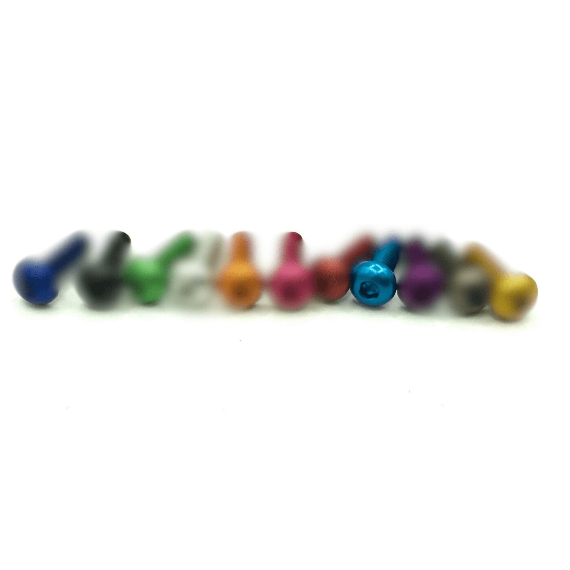 10pc M3x8 Allen Key Button Head Pack Coloured Aluminum 7075 for fpv drones 3