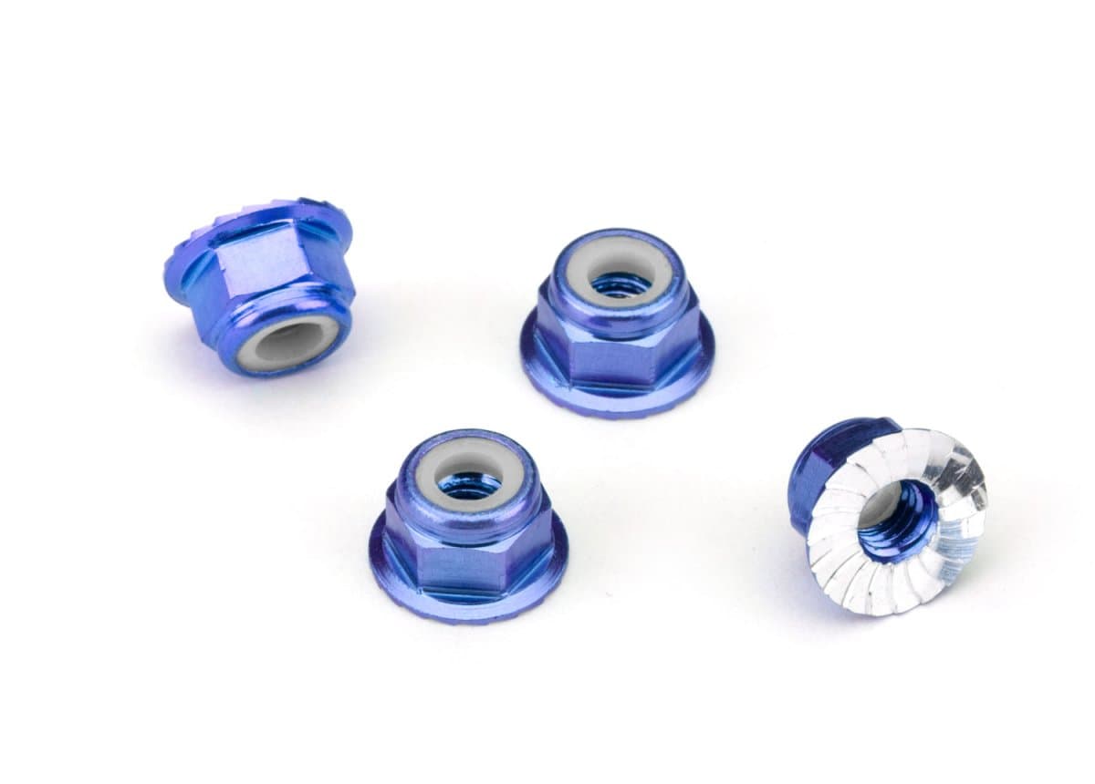 Traxxas 4 mm Aluminium-Kontermuttern (4 Stk.) for fpv drones