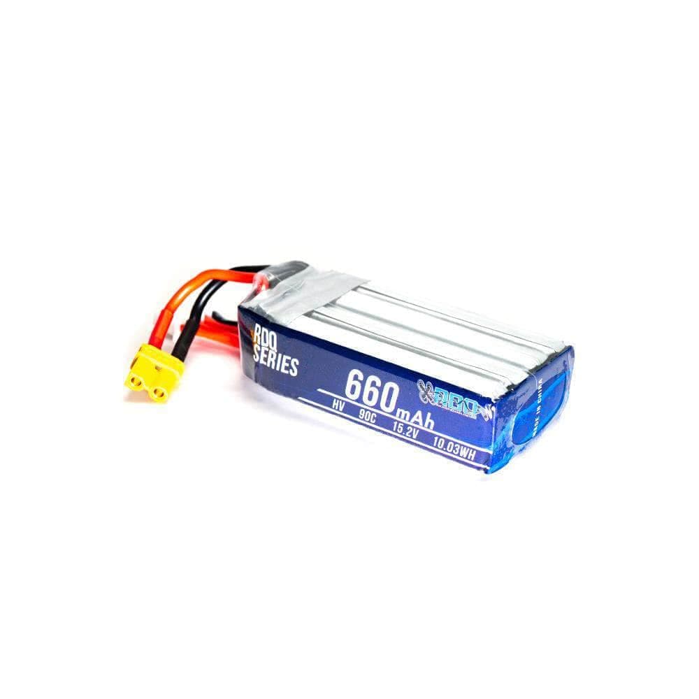 RDQ Series 15.2V 4S 660mAh 90C LiHV Battery - XT30 for fpv drones