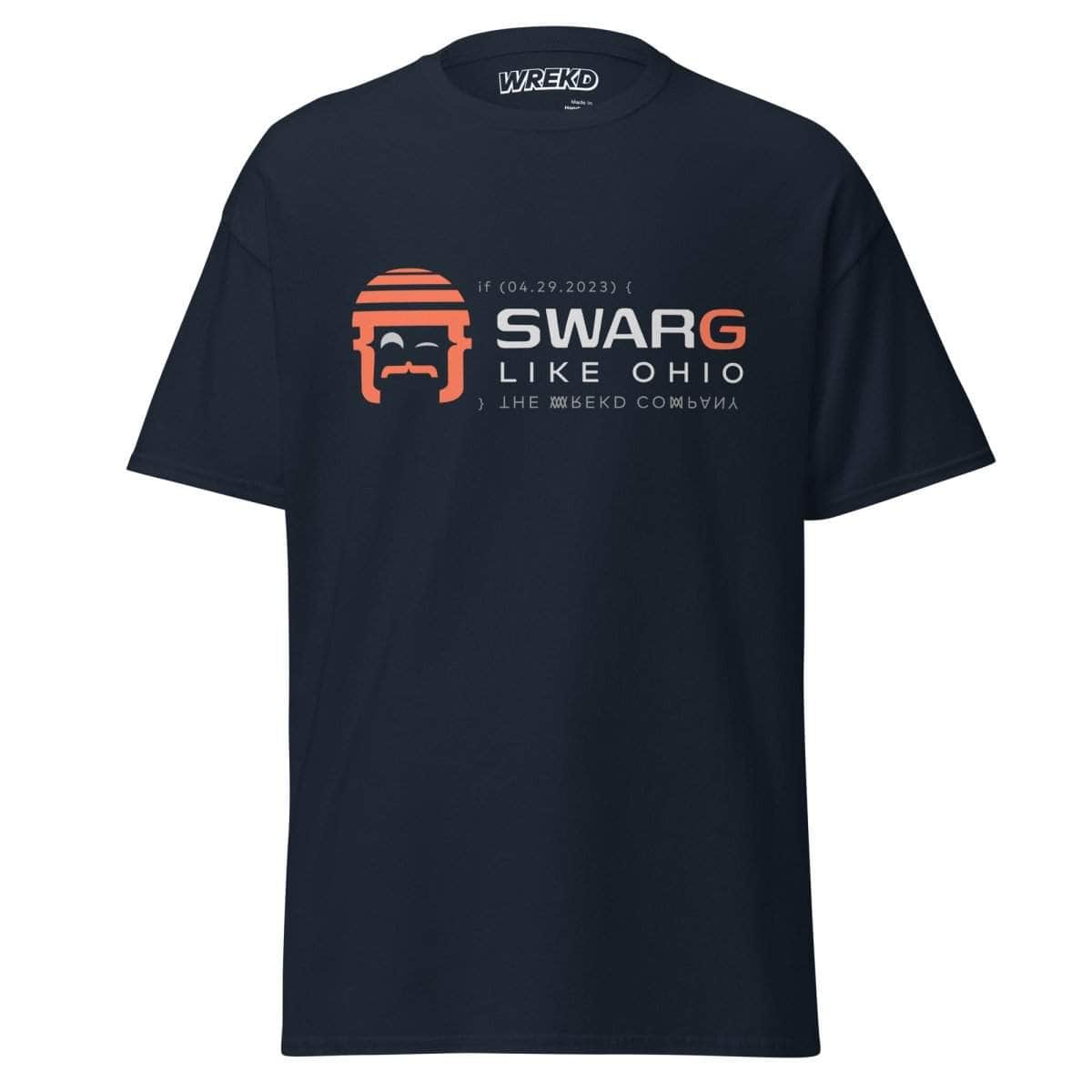 WREKD "SWARG LIKE OHIO" Parody Goggle Dooms Day Men's Classic Tee for fpv drones 3