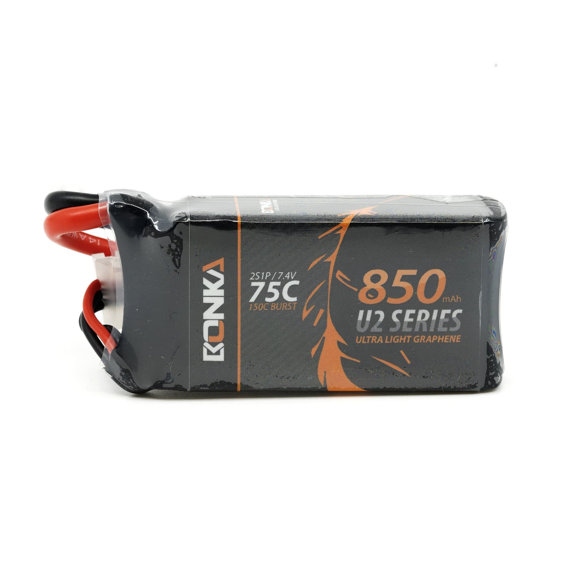 Bonka 850mAh 75c 2s XT30 Lipo Battery BKU2-850/75-2s/GR [DG] for fpv drones