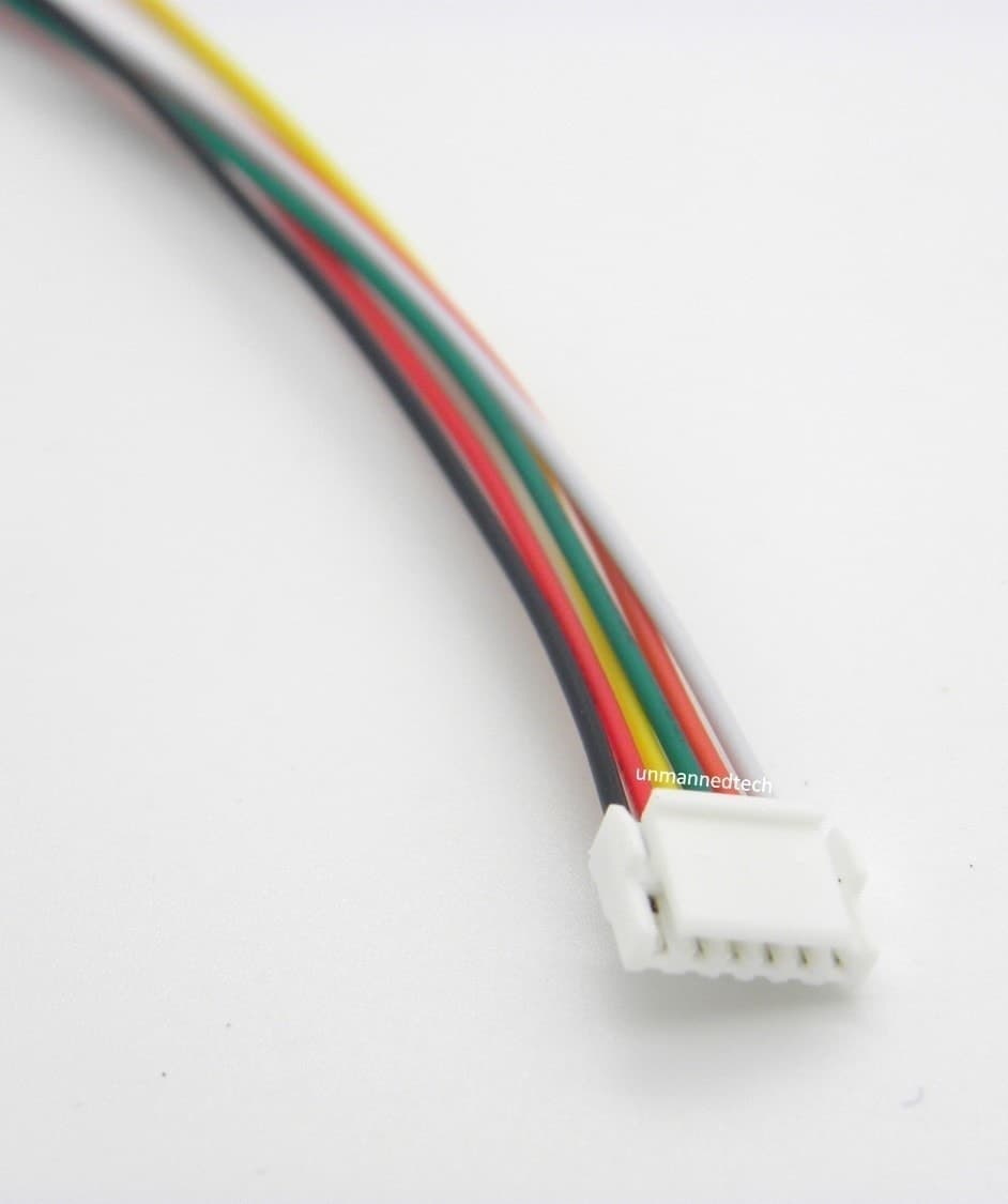 6 pin male JST GH1.25 connectors 20cm (Pixhack cables) - Pack of 5 for fpv drones 4