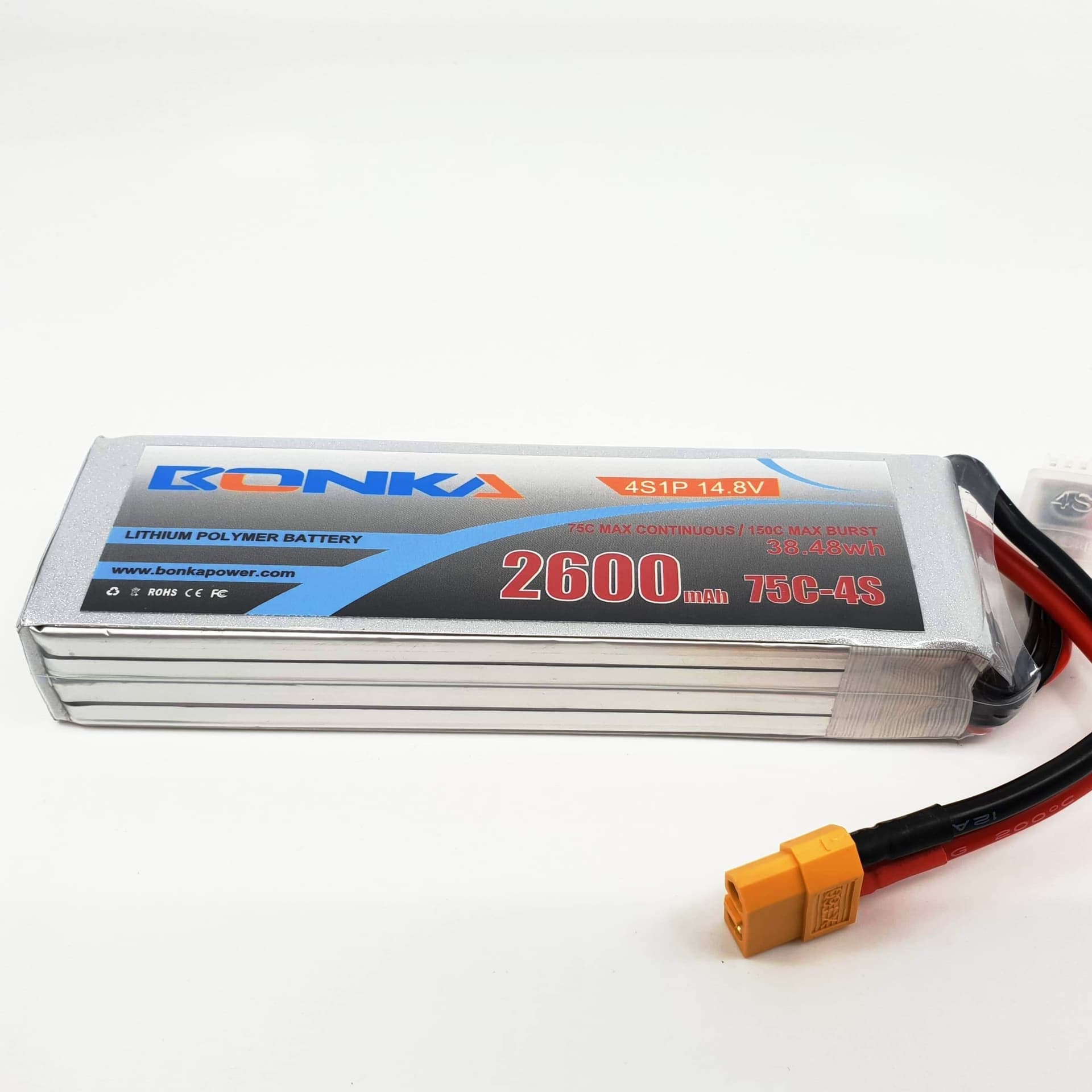 Bonka 2600mAh 4s 75c XT60 Lipo Battery BK-2600/75-4S [DG] for fpv drones 2