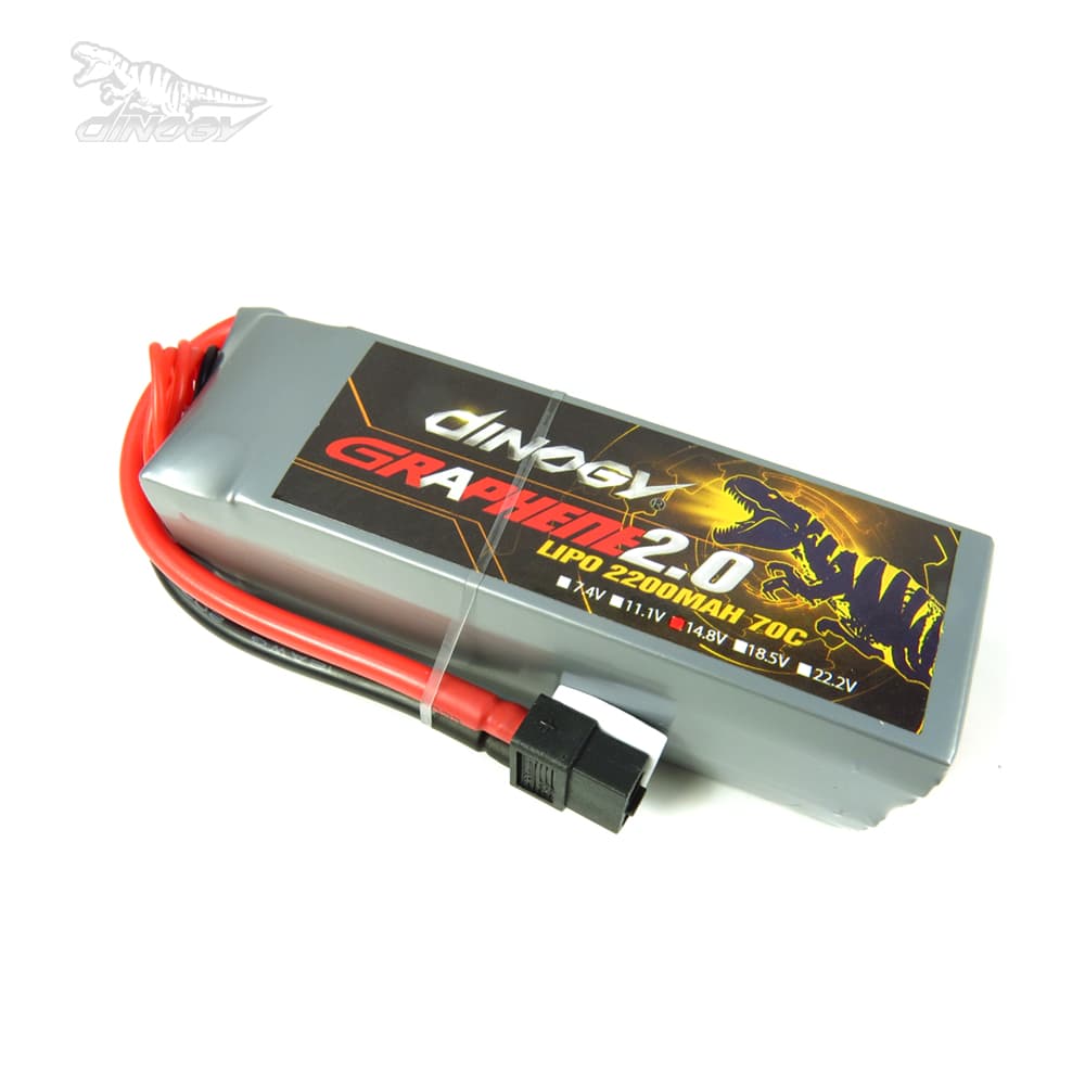 Dinogy Graphene 2.0 - 2200mAh 14.8V 70C 4S LiPo accu for fpv drones 1