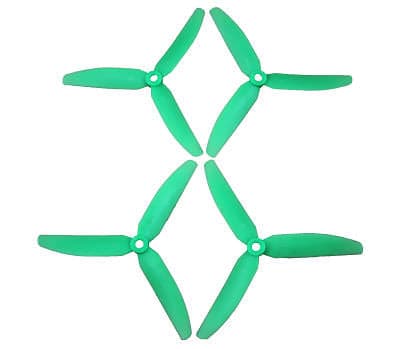 GemFan 5030 Tri-Blade Fluorescent Propellers - Green for fpv drones