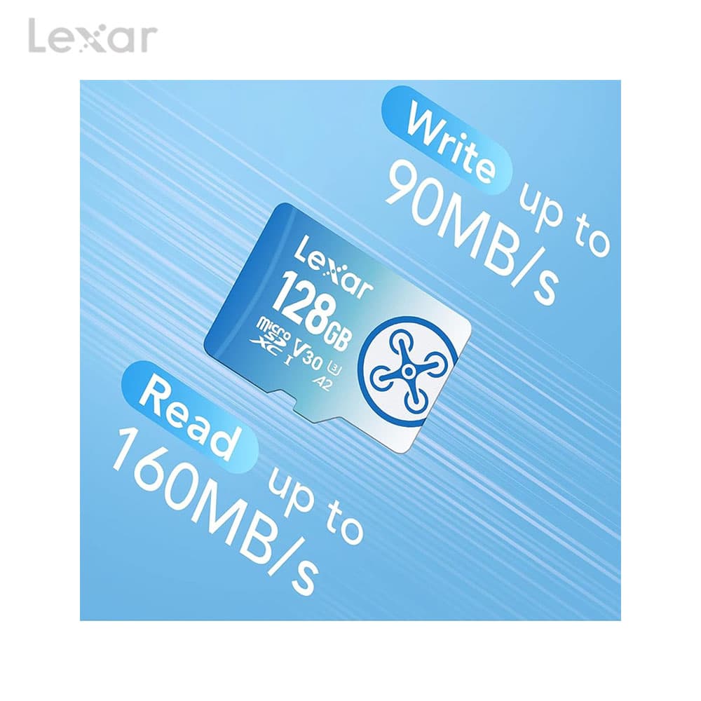 Lexar Fly Series MicroSD Geheugenkaart - 128GB for fpv drones 2