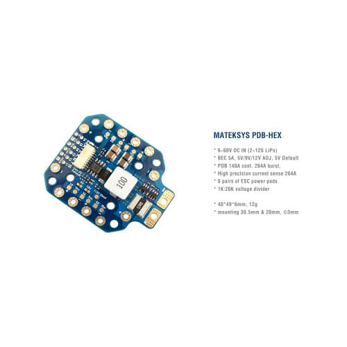 Matek Power Distribution Board HEX 12S for fpv drones