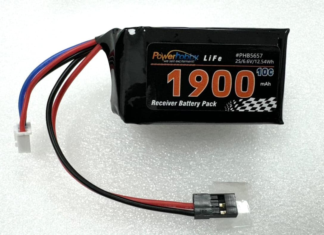 Powerhobby LiFe 6.6V 1900mah 10C Hump Receiver Battery Pack for fpv drones