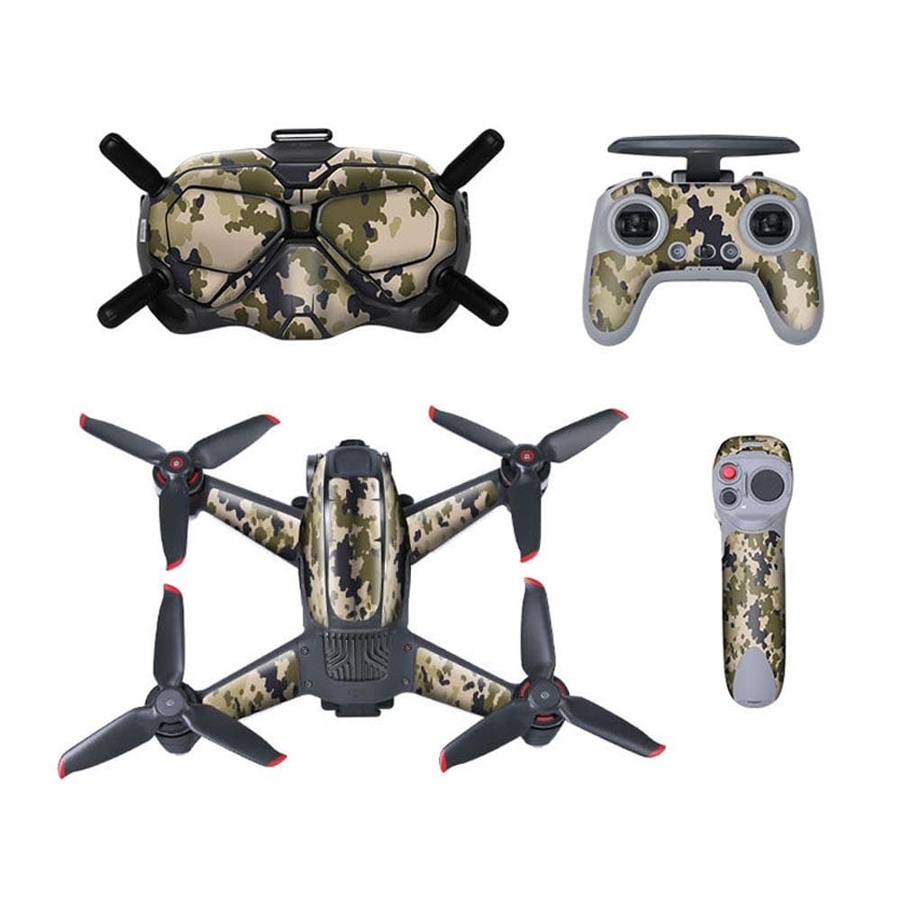 Protective Skin voor DJI FPV Combo - DESERT CAMO for fpv drones