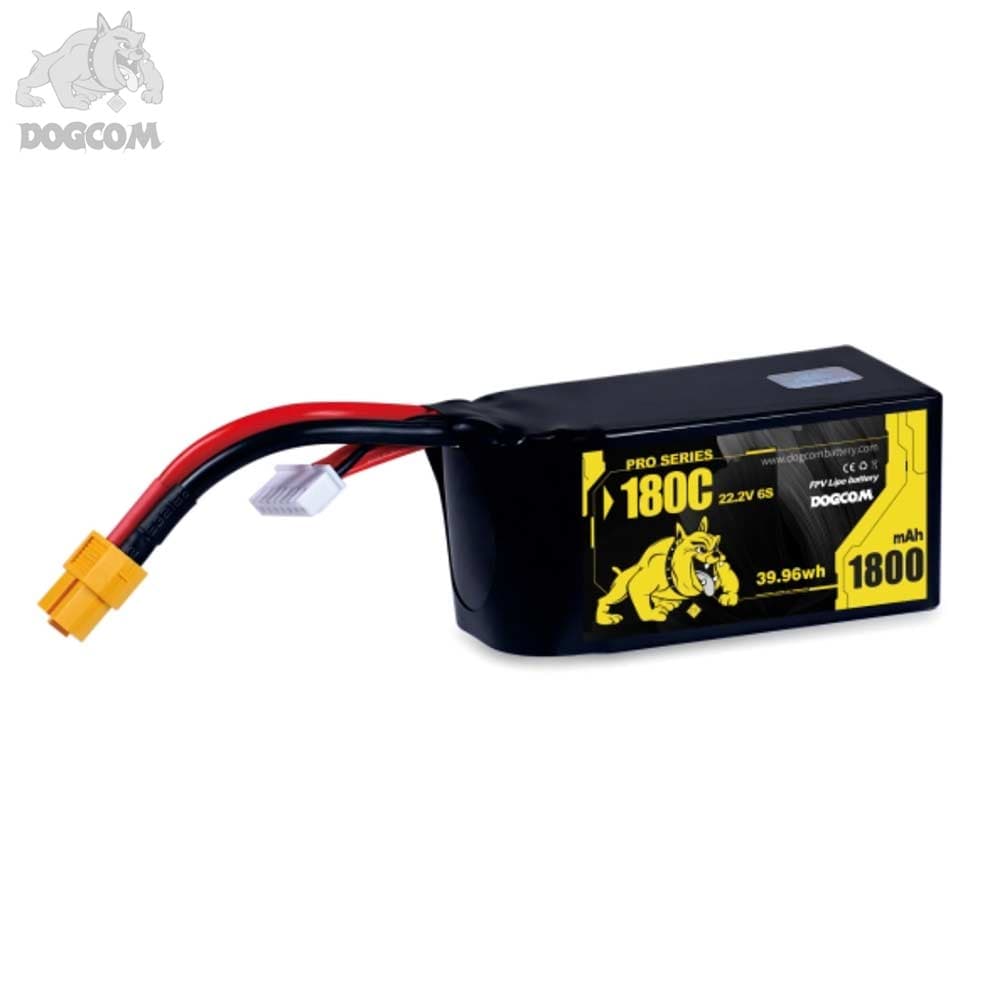 DOGCOM 1800mAh 180C 6S 22.2V LiPo - XT60