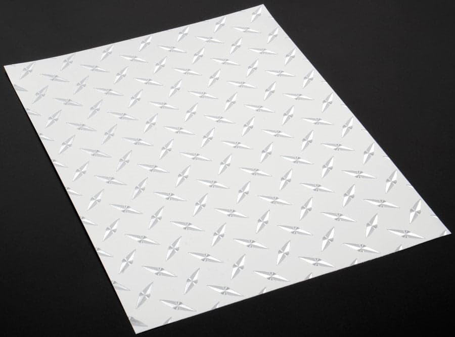XXX Main XXXV019C Chrome Diamond Plate Decal 8" x 11" for fpv drones