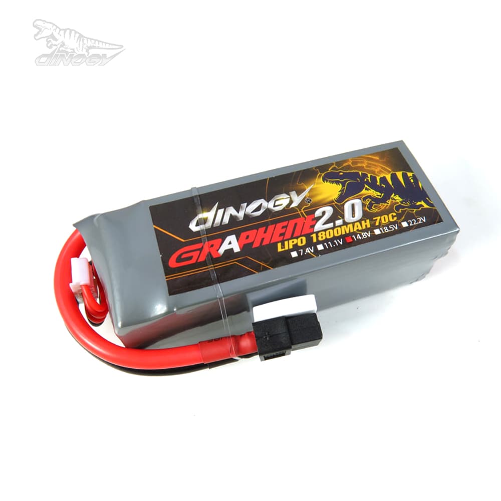 Dinogy Graphene 2.0 - 1800mAh 14.8V 70C 4S LiPo Accu for fpv drones 1