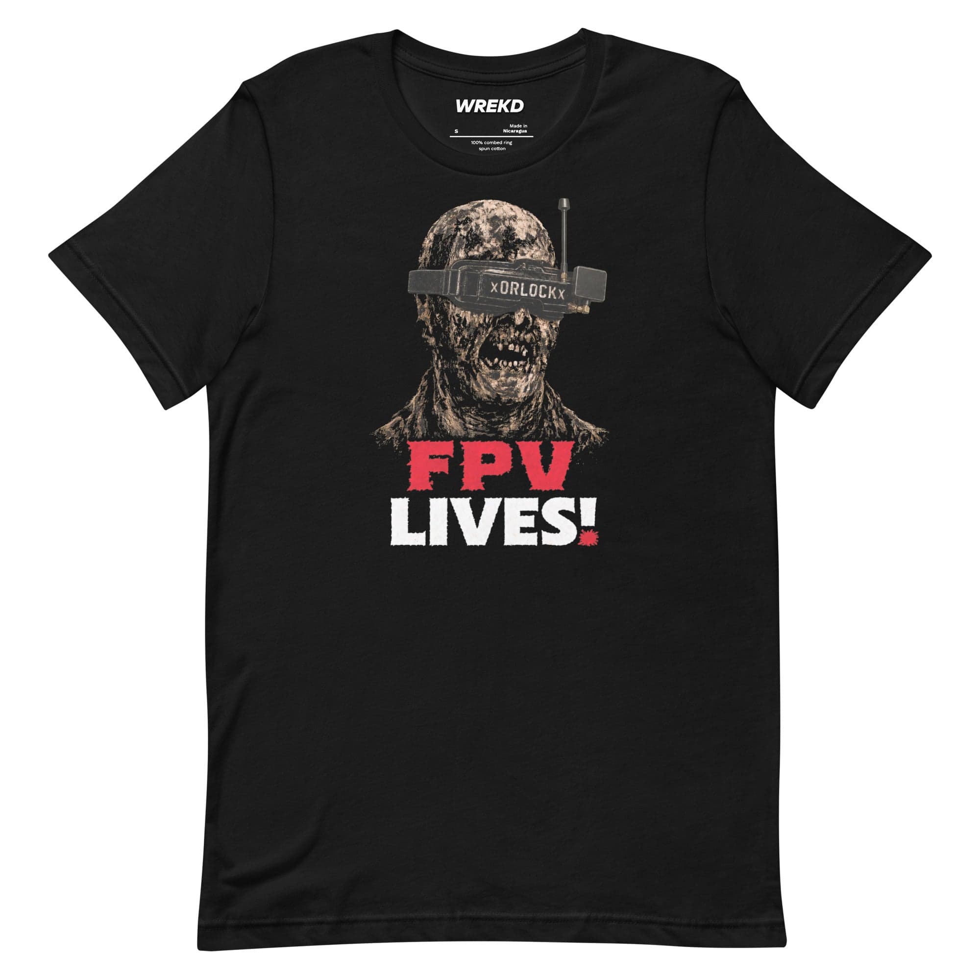 xORLOCKx "FPV LIVES" FPV Horror Tee for fpv drones