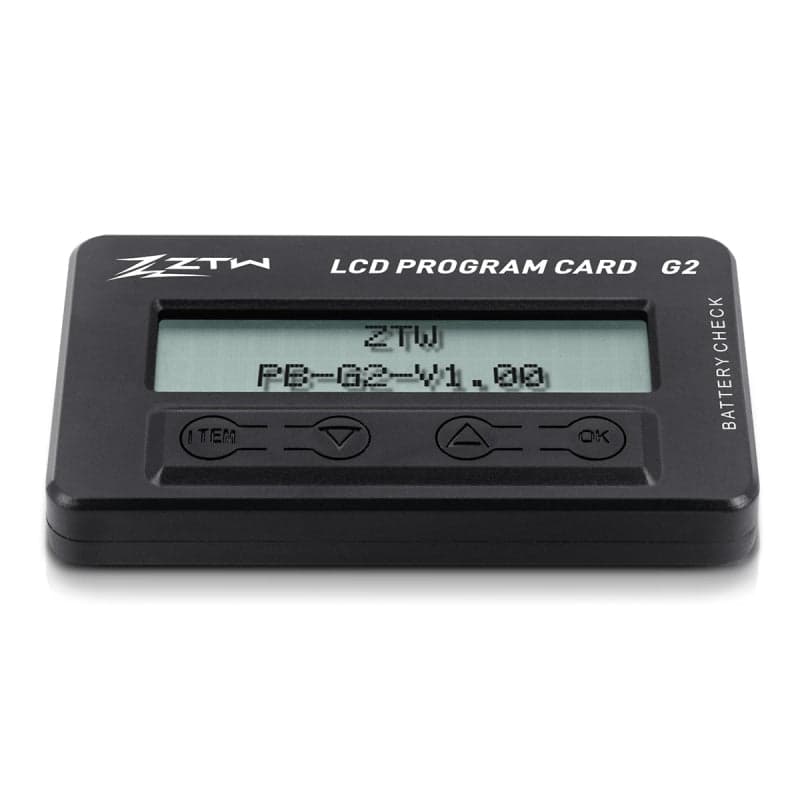 ZTW Multifunctional LCD Program Card/Box G2 for Beatles/Mantis Slim G2 ESCs Lipo Battery Checker and Servo Tester for fpv drones 4