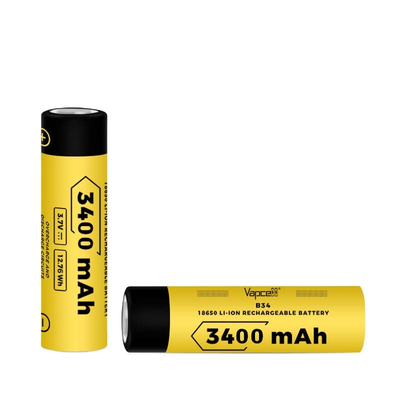 Vapcell 18650 B34 3400mAh 10A (2 pack with case) for fpv drones