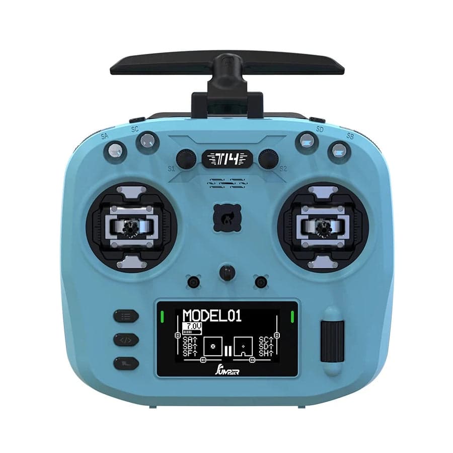 Jumper T14 Macarone ELRS 1W 2.4GHz VS-M HALL Sensor Gimbals 2.42" OLED Screen EdgeTX RC Transmitter - Choose Color for fpv drones 6