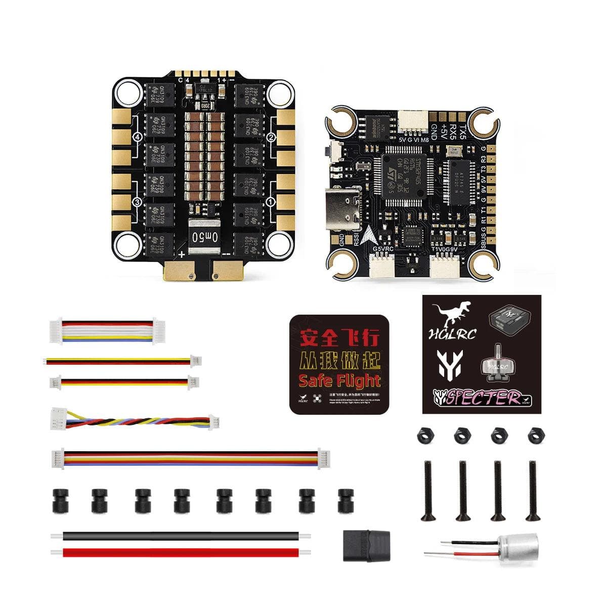HGLRC SPECTER Stack F405 V2 + 60A ESC w/ MPU6000 - Choose FC, ESC or Stack for fpv drones 2