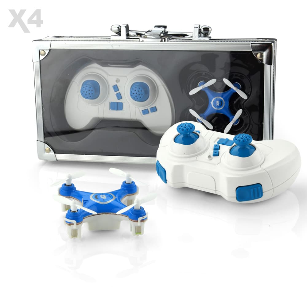 X4 6-Axis Gyro Nano Quadcopter inclusief opbergcase - BLAUW for fpv drones