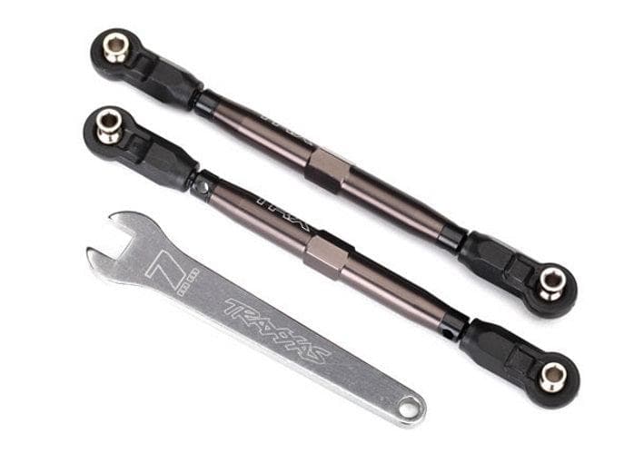 Traxxas Toe Links Front (Tubes Dark Titanium Anodized, 7075-T6 Aluminum) UDR for fpv drones