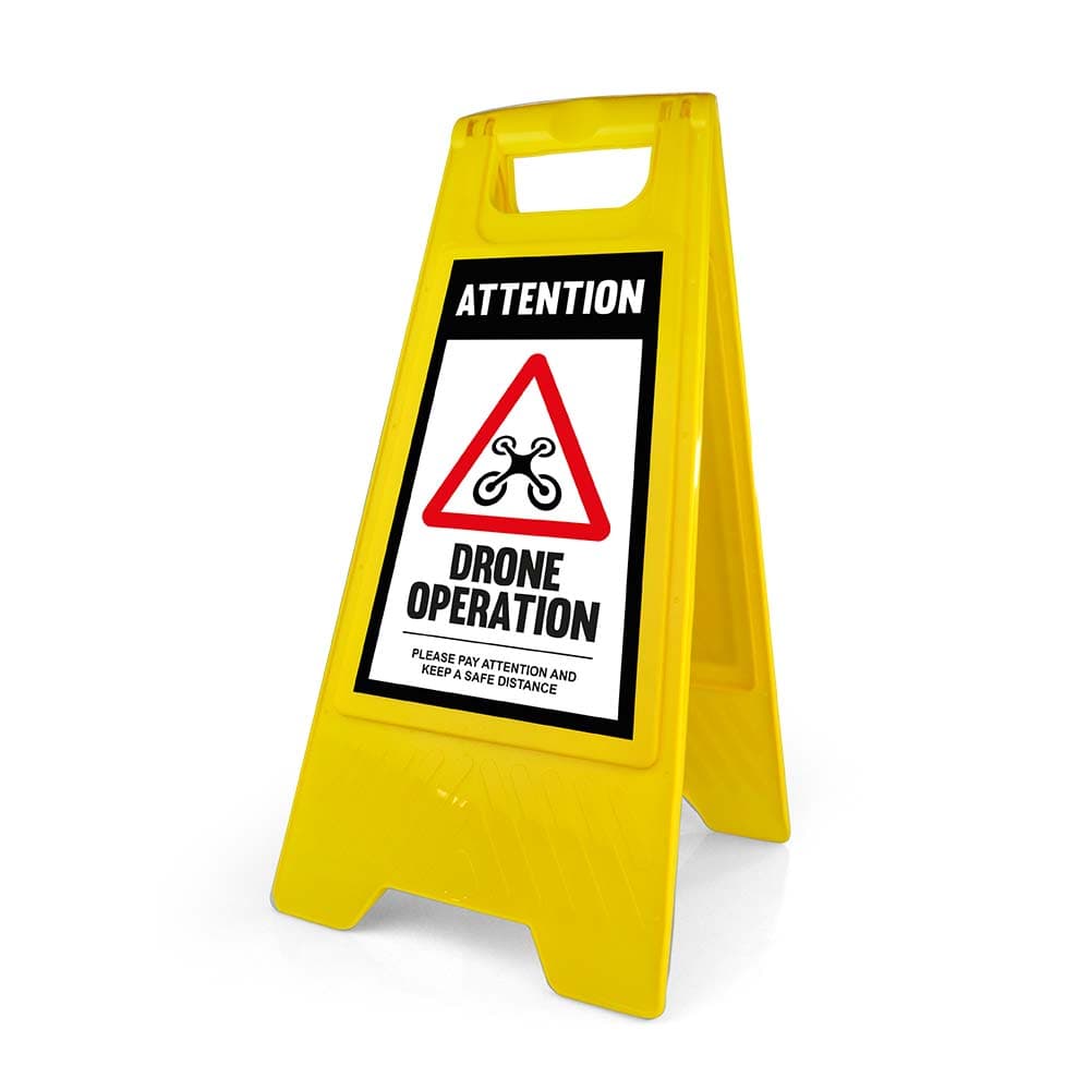 Warning Sign - Standard - Drone Operation - English for fpv drones 1