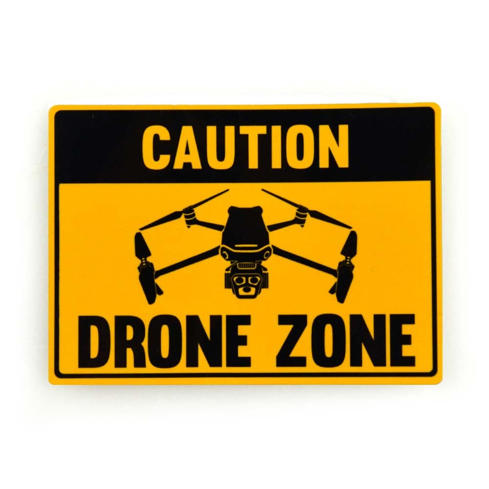 Caution Drone Zone Sticker