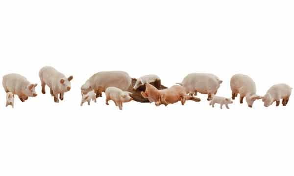 Woodland Scenics A1957 HO Train Figures Yorkshire Pigs for fpv drones